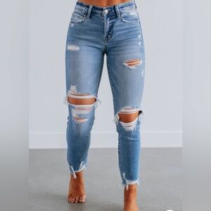 🥰🥰FLYING MONKEY DISTRESSED SKINNY JEANS🥰🥰